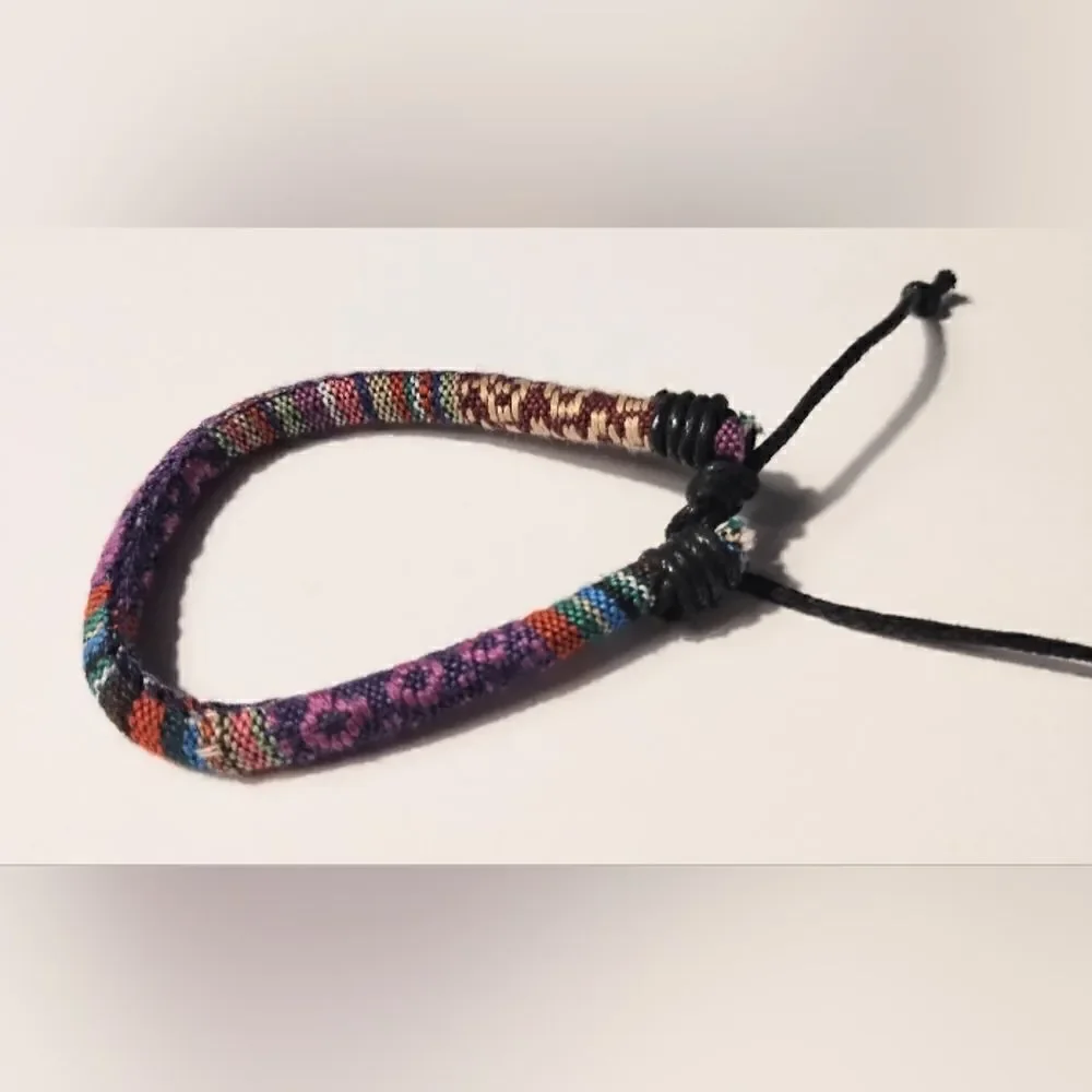 ‎Men's bracelet stripped punk new d80